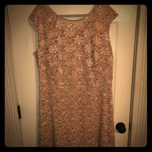 Beautiful blush cocktail dress